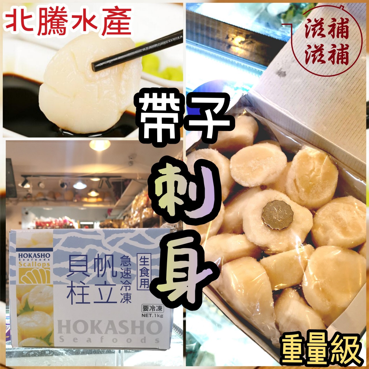 日本HOKASHO北海道刺身級L帶子